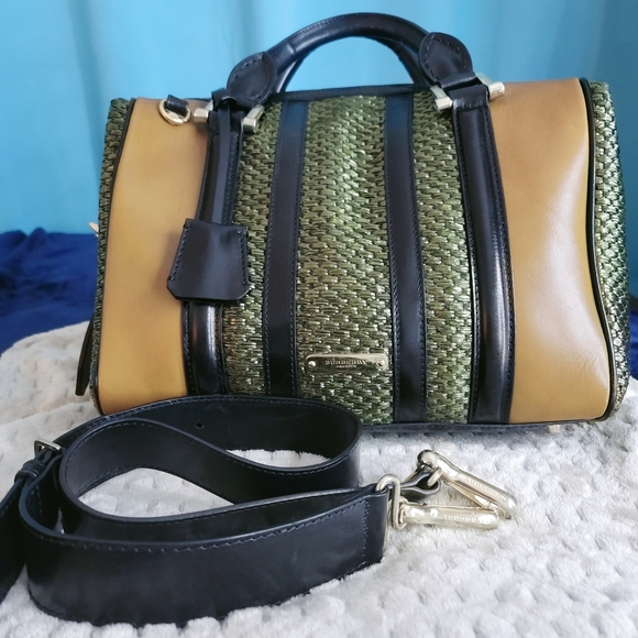 Burberry Asparagus Satchel Handbag - Picture 2 of 9